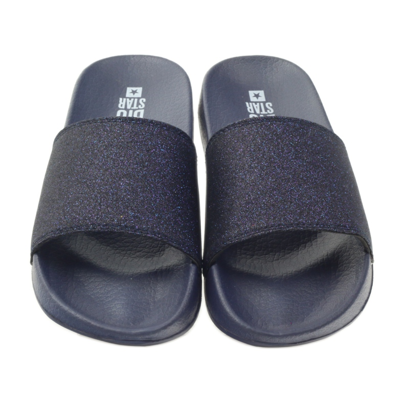 Chaussons profilés Big Star paillettes bleu marin 3 Chaussons profilés Big Star paillettes bleu marin 3