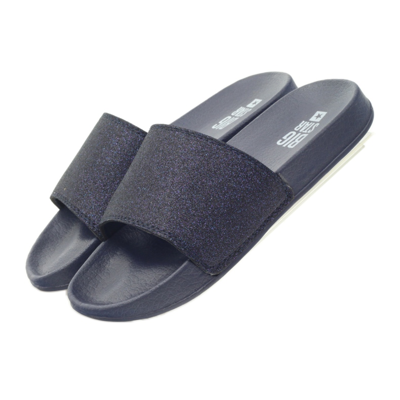 Chaussons profilés Big Star paillettes bleu marin 4 Chaussons profilés Big Star paillettes bleu marin 4