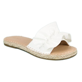 Vices d'espadrilles flip blanches 4