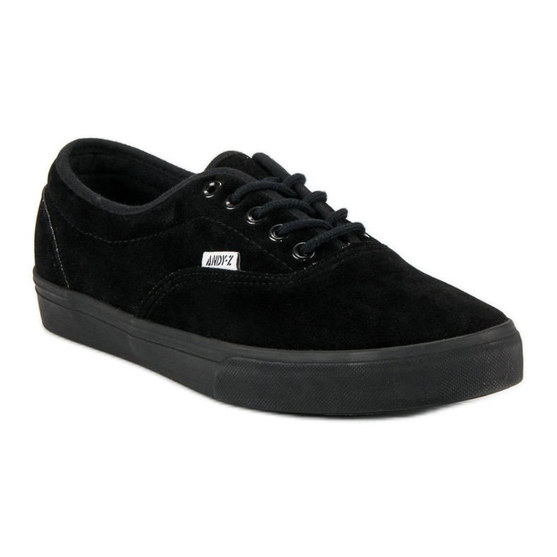 Andy Z Baskets à lacets homme noir 1