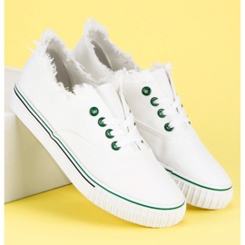 L&H Baskets nouées à la mode blanche 6