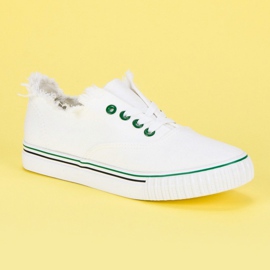 L&H Baskets nouées à la mode blanche 3