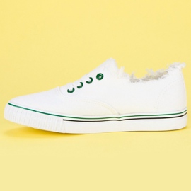 L&H Baskets nouées à la mode blanche 4