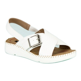 Sandales vices confortables blanche 2