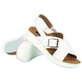 Sandales vices confortables blanche 4