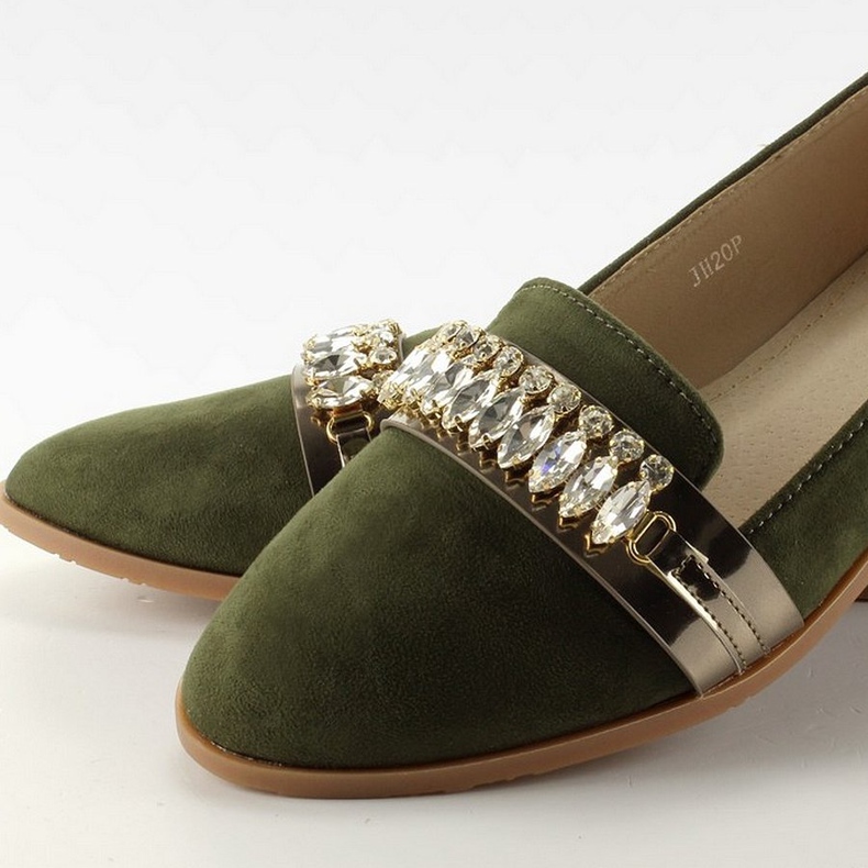 Seigneurs élégants avec zircons cubiques JH20P Vert 1