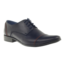 Veni vici Chaussures en cuir formelles, bleu marine masculin 149 1