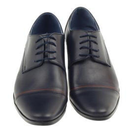 Veni vici Chaussures en cuir formelles, bleu marine masculin 149 3