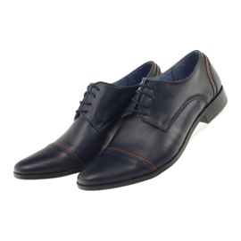 Veni vici Chaussures en cuir formelles, bleu marine masculin 149 4