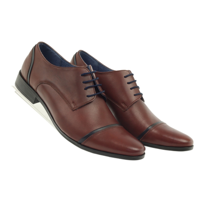Chaussons VENI VICI 149 marron, hommes brun bleu marine 4