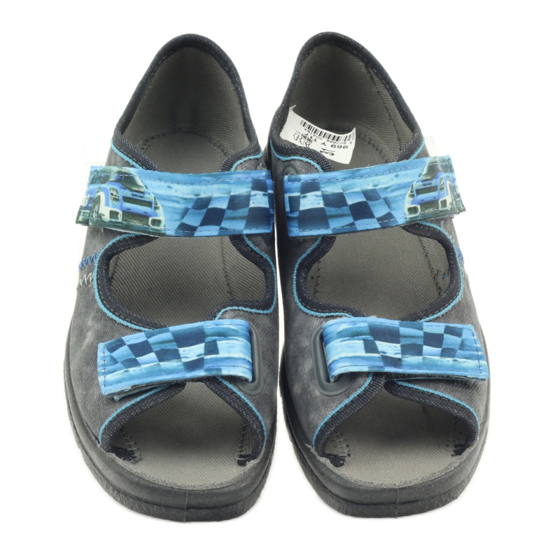 Befado 969y117 sandales grises bleu 3 Befado 969y117 sandales grises bleu 3