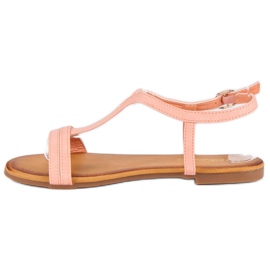 Bella Star Sandales confortables pour femmes rose 1