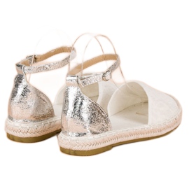 Nio Nio Espadrilles en dentelle blanc 2