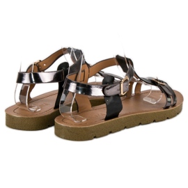 Sandales à boucles confortables le noir 5