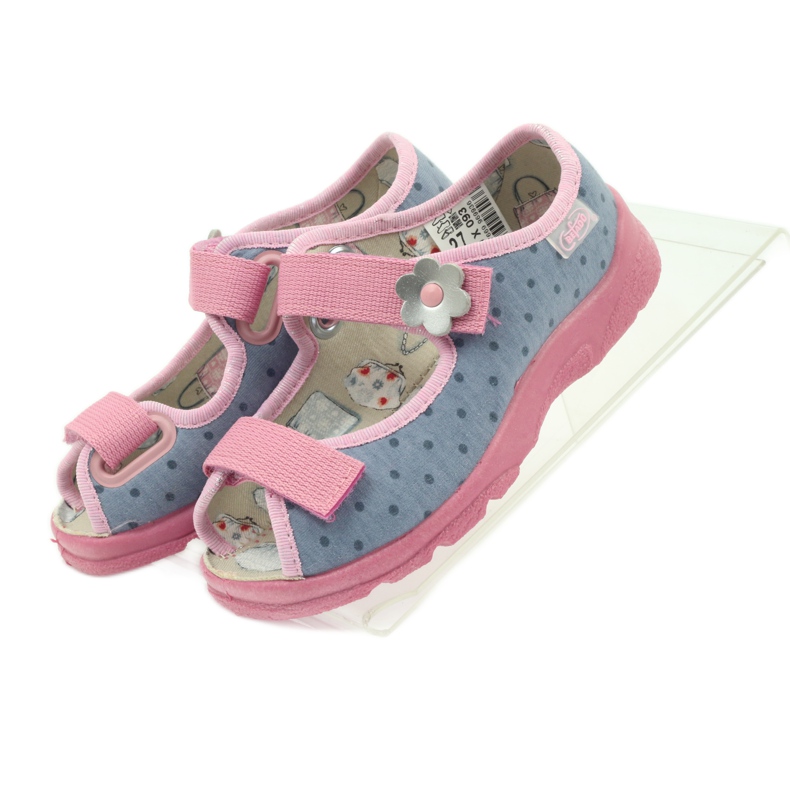 Sandales garçon Befado 969x093 gris rose 4