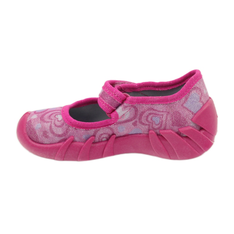 Befado chaussures pour enfants 109p154 pantoufles rose 2