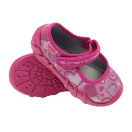 Befado chaussures pour enfants 109p154 pantoufles rose 3