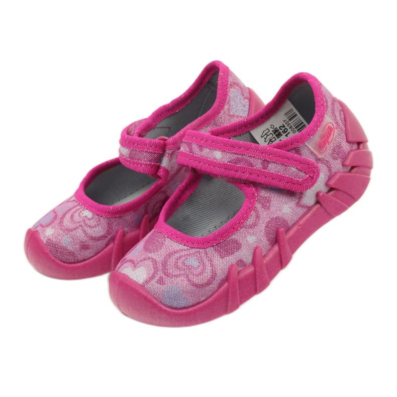 Befado chaussures pour enfants 109p154 pantoufles rose 4