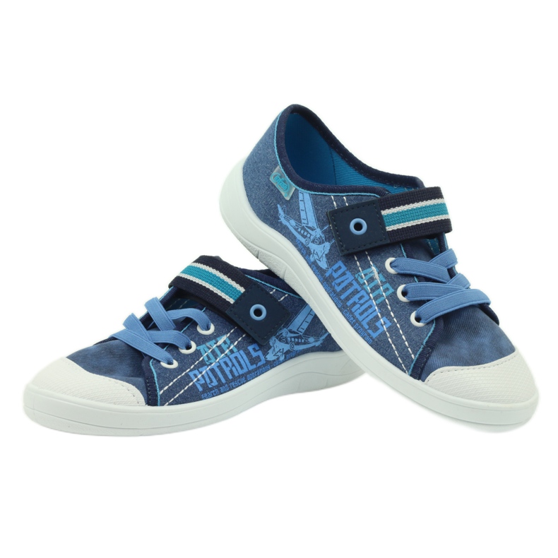 Chaussons de Baskets pour garçons Befado 251y092 bleu bleu marine 3