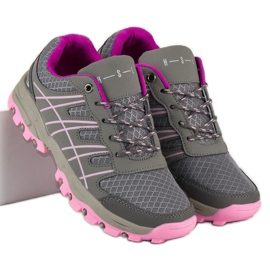 Chaussures de sport pour femmes gris rose 1