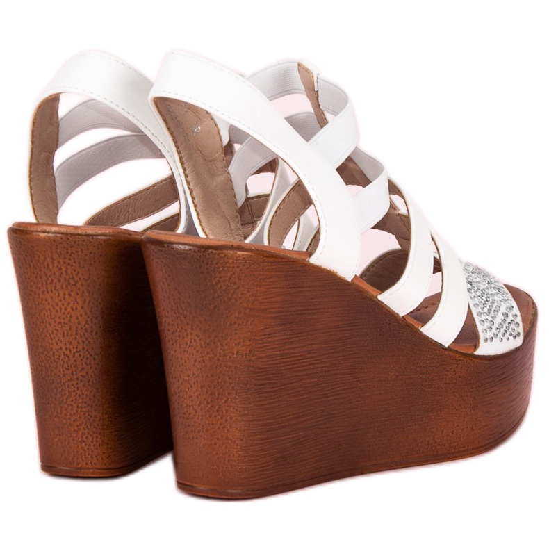 Renda Sandales compensées légères blanc 1