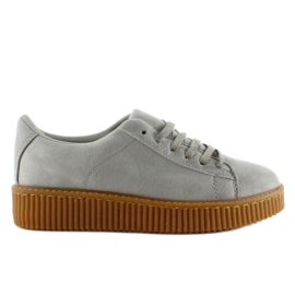 Creepers sur la semelle en caoutchouc K-95 LT gris 1
