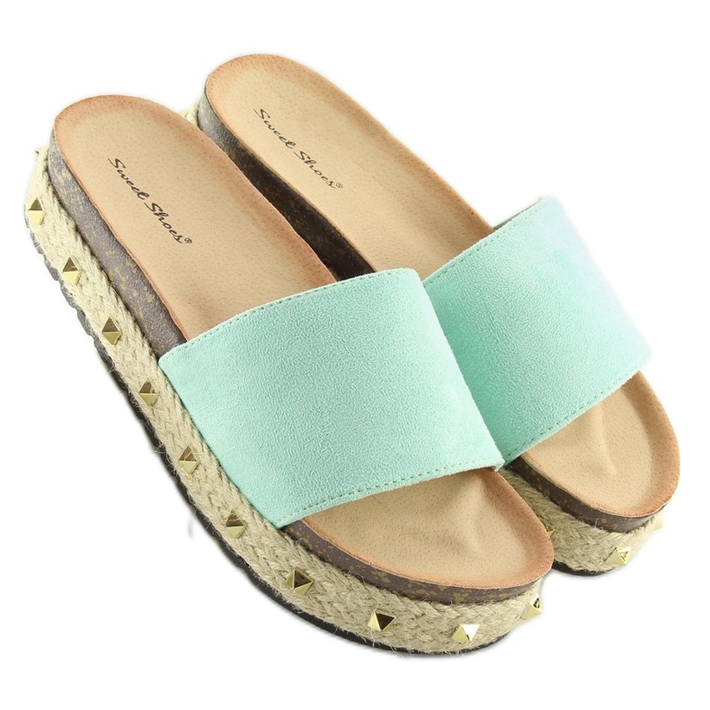 Espadrilles menthe LS51 LT.GREEN vert 2