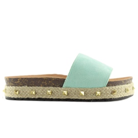 Espadrilles menthe LS51 LT.GREEN vert 1