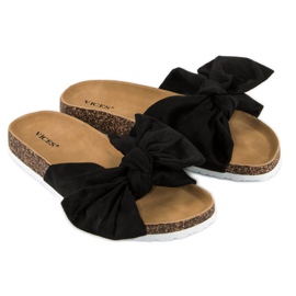 Chaussons Vices en daim le noir 1