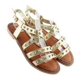 Sandales à clous dorés M-520 Gold d'or 2
