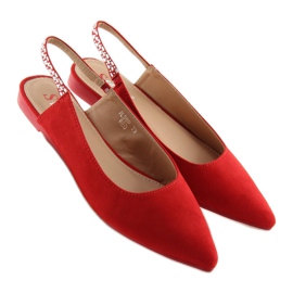 Ballerines à talons ouverts rouge JL39P rouge 6