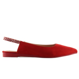 Ballerines à talons ouverts rouge JL39P rouge 5