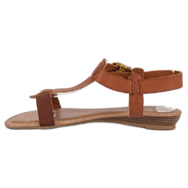 Sandales marron confortables brun 1