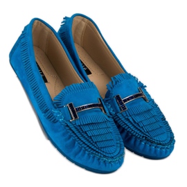 Tullo Mocassins boho à la mode bleu 5