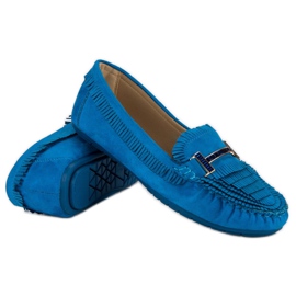 Tullo Mocassins boho à la mode bleu 4