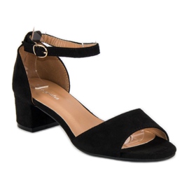 Via Giulia  Sandales noires à talons hauts le noir 1