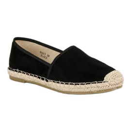 Sweet Shoes Espadrilles en daim noir le noir 3