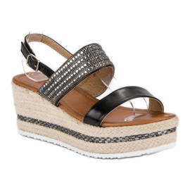 Seastar Espadrilles compensées le noir 2