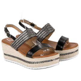 Seastar Espadrilles compensées le noir 6