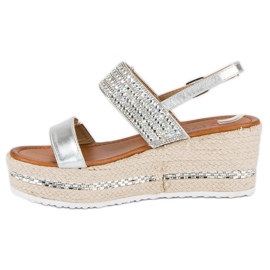 Seastar Espadrilles compensées gris 4