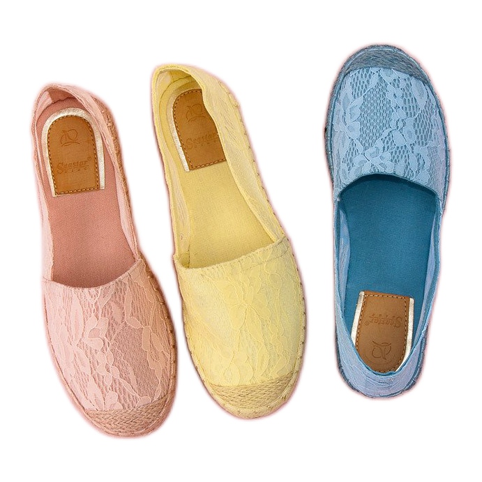 Seastar Espadrilles en dentelle jaune 2