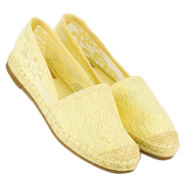 Seastar Espadrilles en dentelle jaune 5