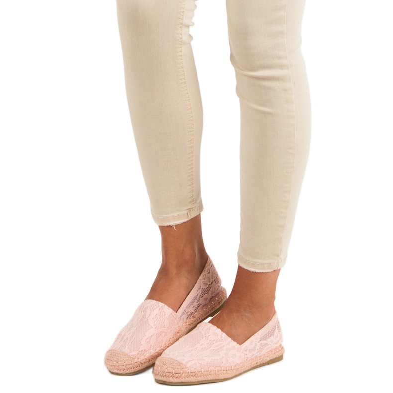 Seastar Espadrilles en dentelle rose 2 Seastar Espadrilles en dentelle rose 2