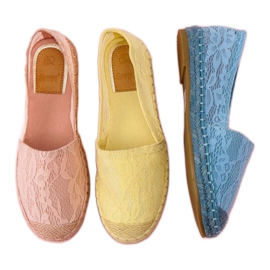 Seastar Espadrilles en dentelle rose 1 Seastar Espadrilles en dentelle rose 1