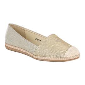 Espadrilles à paillettes jaune 4
