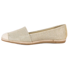 Espadrilles à paillettes jaune 5