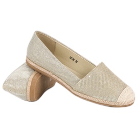 Espadrilles à paillettes jaune 6