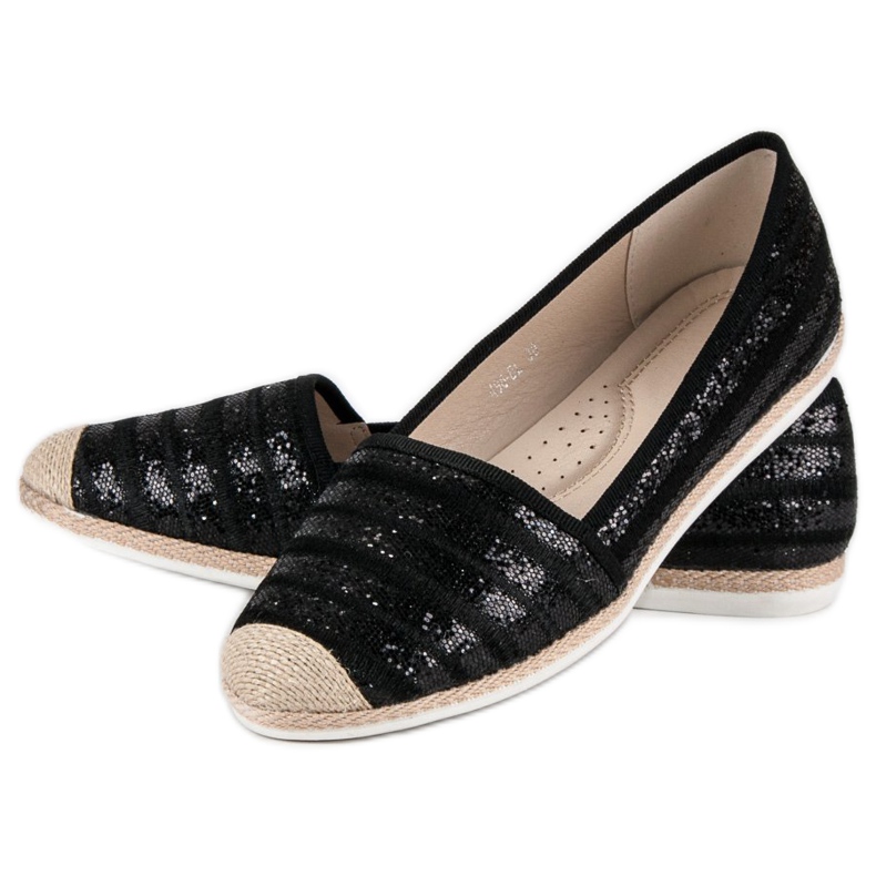Espadrilles noires à la mode le noir 2