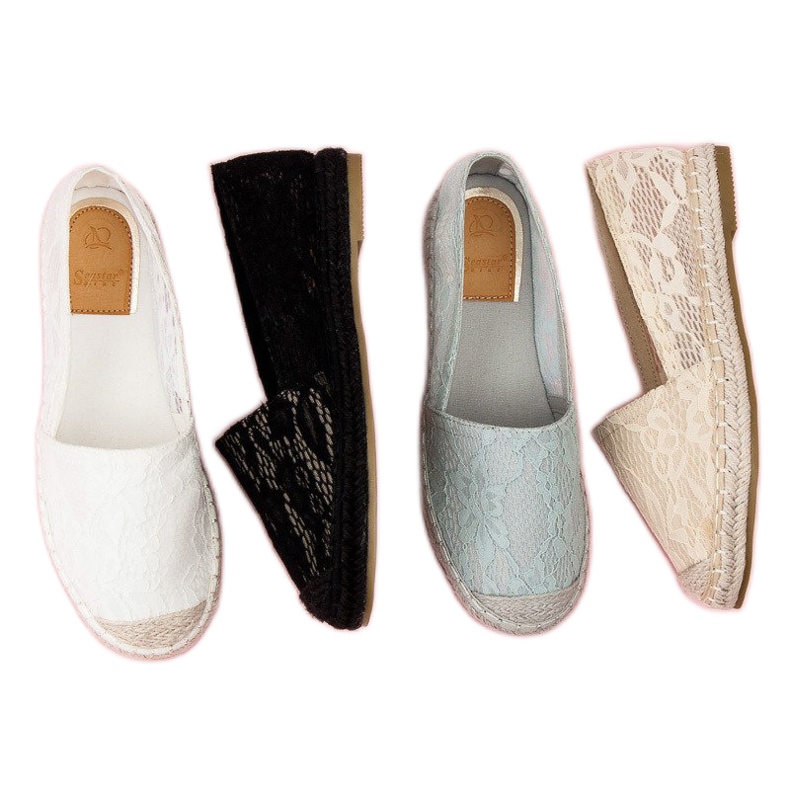 Seastar Espadrilles en dentelle noire 1