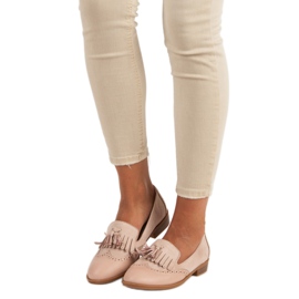 SDS Mocassins beiges à franges 1